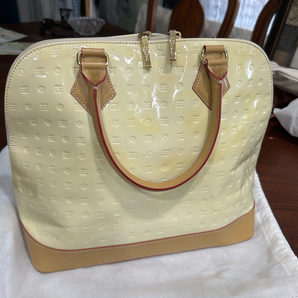 Arcadia Cream Smooth Leather Bag
